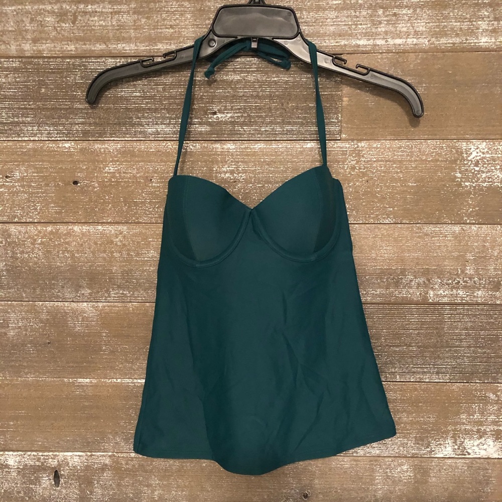 NWT -Old Navy Teal Halter Tankini Swim Top XS